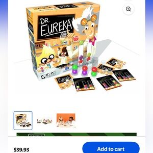 blue orange dr. eureka 2-4 players, ages 8 and up